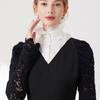 Fashionable Detachable Collar High Neck Accessory Neckwear For Dresses Blouses Formal Event Half Shirt Decorative Collar