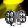 3 Inch 40W Square Car LED Work Light 5D Lens Yellow White Dual Color High Low Beam Bumper Fog Inspection Spotlight