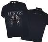 Florence and the Machine Poumons T-shirt Graphique Noir Basique Double Face T-shirt Unisexe