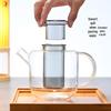Shangqi Heat-Resistant Glass Tea Infuser Pot with Colored Liner