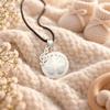 Collier Bola de grossesse empreinte de pieds et note de musique