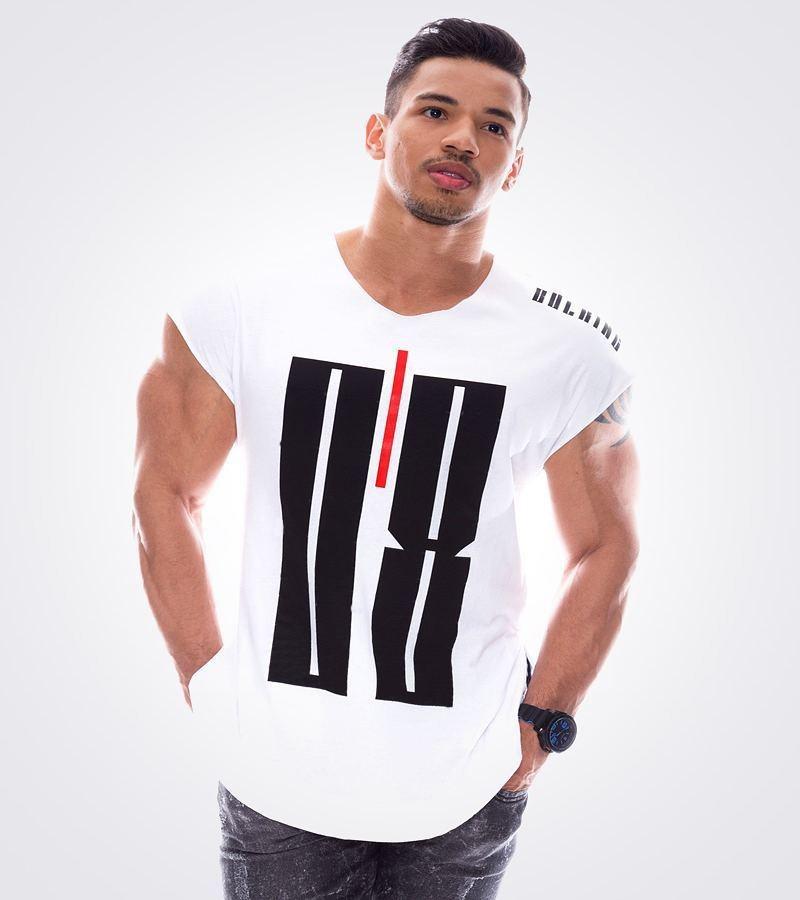 Muscle Doctor Sommer-Print Trendiges Herren-Kurzarm-Fitness-T-Shirt