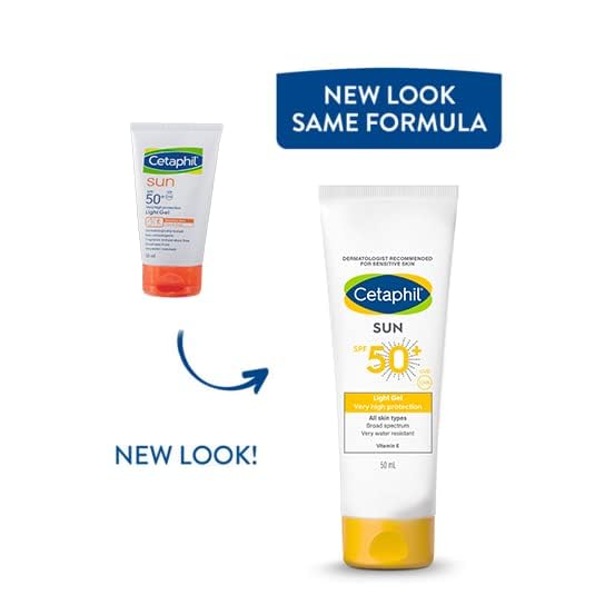 Cetaphil Sun SPF 50 Sunscreen Gel For Combination Skin Lightweight Water Resistant 50 Ml
