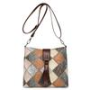 Women's Contrast Color Crossbody Bag Large Capacity Bucket Bag Mother Bag