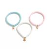 SHIXIN 3Pcs Bohemian Colorful Soft Pottery Beaded Bracelet Set for Women Beach Conch Starfish Charm Bangle Girls Fashion Jewelry
