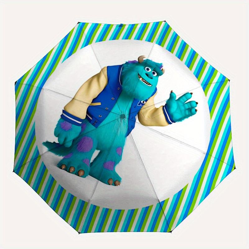 

1pc Monsters Inc. 8-Rib Automatic Folding Umbrella, Portable & Foldable, Casual Outdoor Use, Outdoor Umbrella y250726027