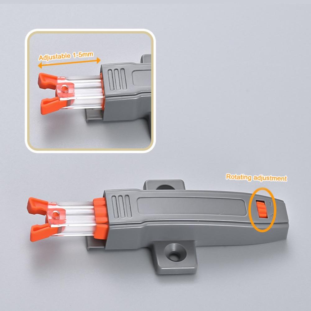 New ABS Cabinet Catches Damper Buffer Push Type Door Lock Buckle Invisible Hardware Rebound Device Wardrobe