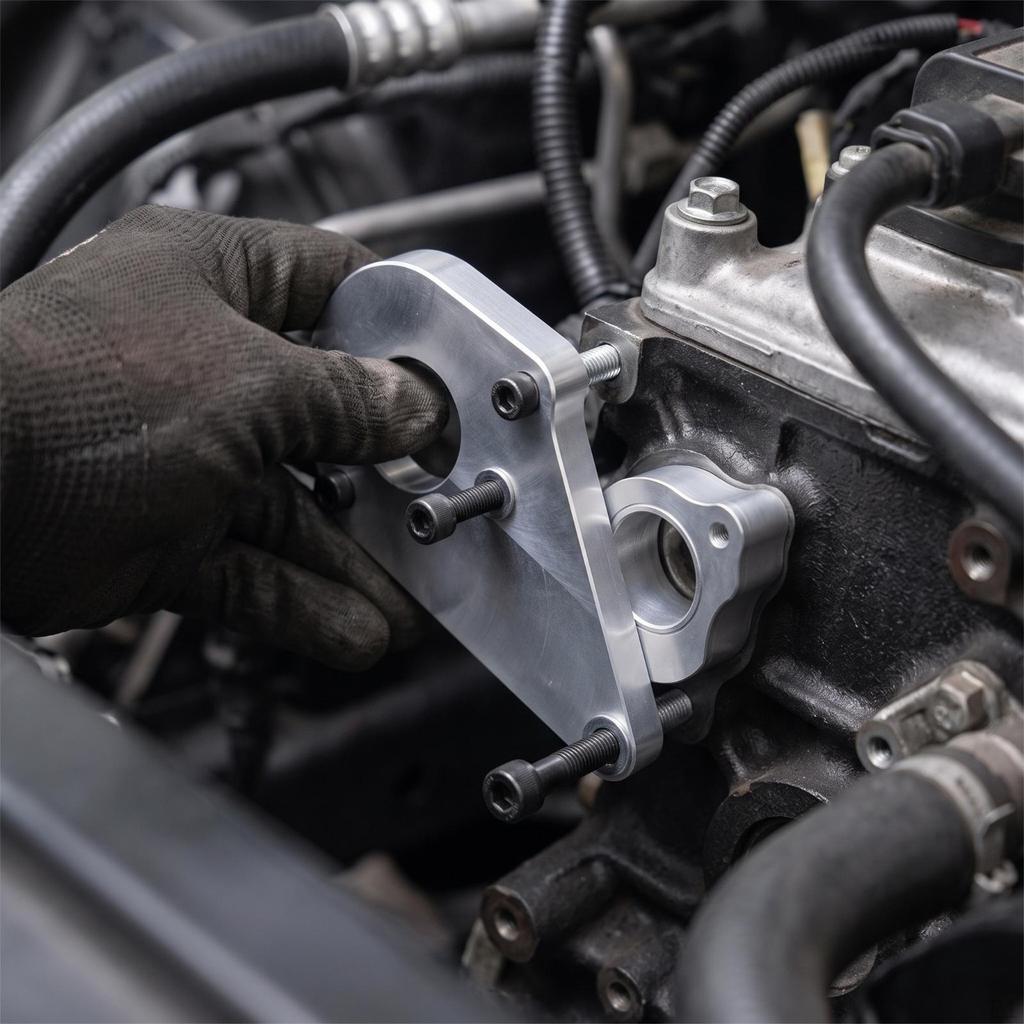 LS Power Steering Bracket Machined Strong