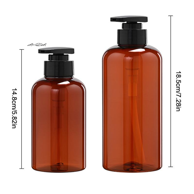 1 Stück Nachfüllbarer Leerer Shampoo Spülung Duschgel Spender Duschpumpe Flüssigseifenbehälter 300ml 500ml für Badezimmer