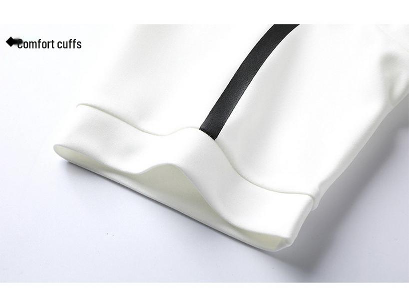 Men's Stand-Up Collar Sportswear Suit: Casual, Trendy, Breathable, Loose-Fit, Short-Sleeved Two-Piece Set