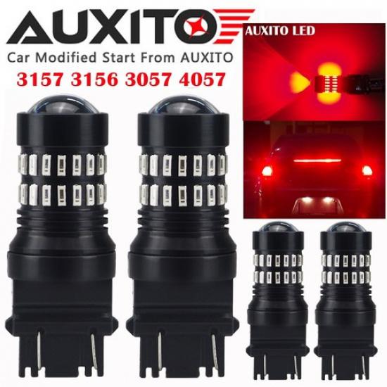 4 шт. 3157 3057 4157 Светодиодные Красные Лампочки Стоп-сигнала Тормоза Мигающие 48H