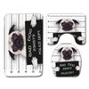 Animal Toilet Floor Mat Three-Piece Bathroom 3-Piece Carpet Doormat