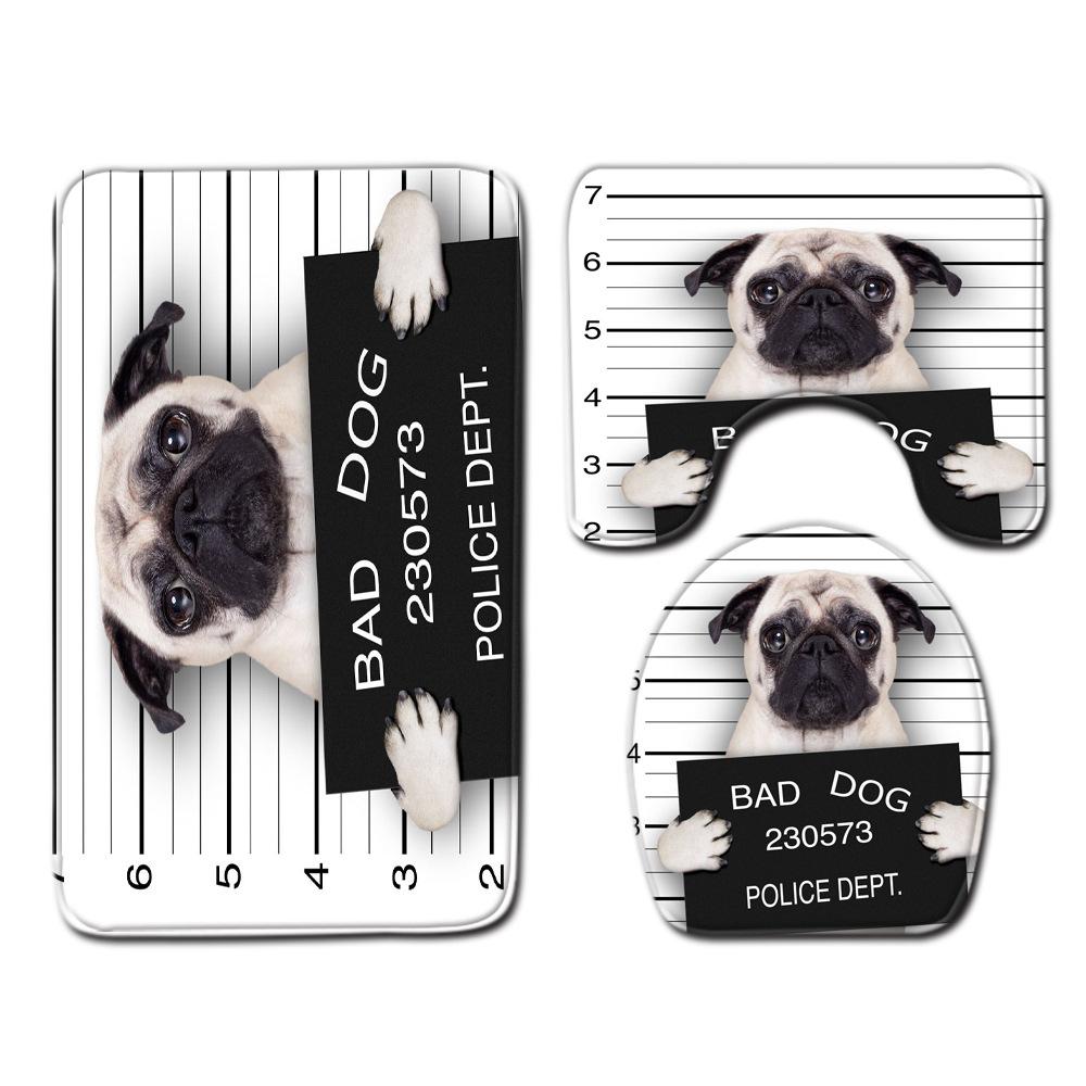 Zvířecí Toaleta Podložka na Podlahu Třídílná Koupelnová Třídílný Koberec Rohožka