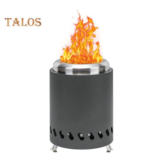 

Мини-костровище, бездымная костровая печь для стола, двухтопливная пеллетная горелка, малодымный камин, решетки из нержавеющей стали, переносной настольный костер для чёрный