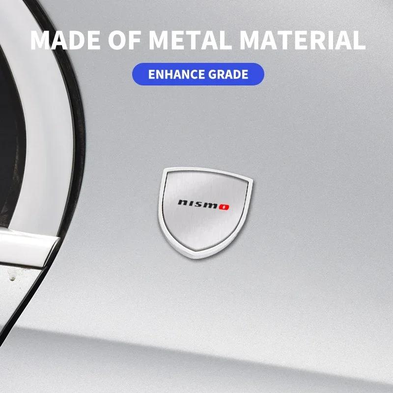 1/2 Τεμ. 3D Σήμα Ασπίδα Στυλ Αυτοκινήτου Μεταλλικά Αυτοκόλλητα Διακόσμηση Για Nissan Nismo Qashqai Teana X Trail T32 T31 Tiida Juke
