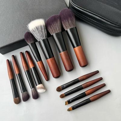 ZOREYA - Set of 12: Travel Makeup Brush + Brush Pouch
