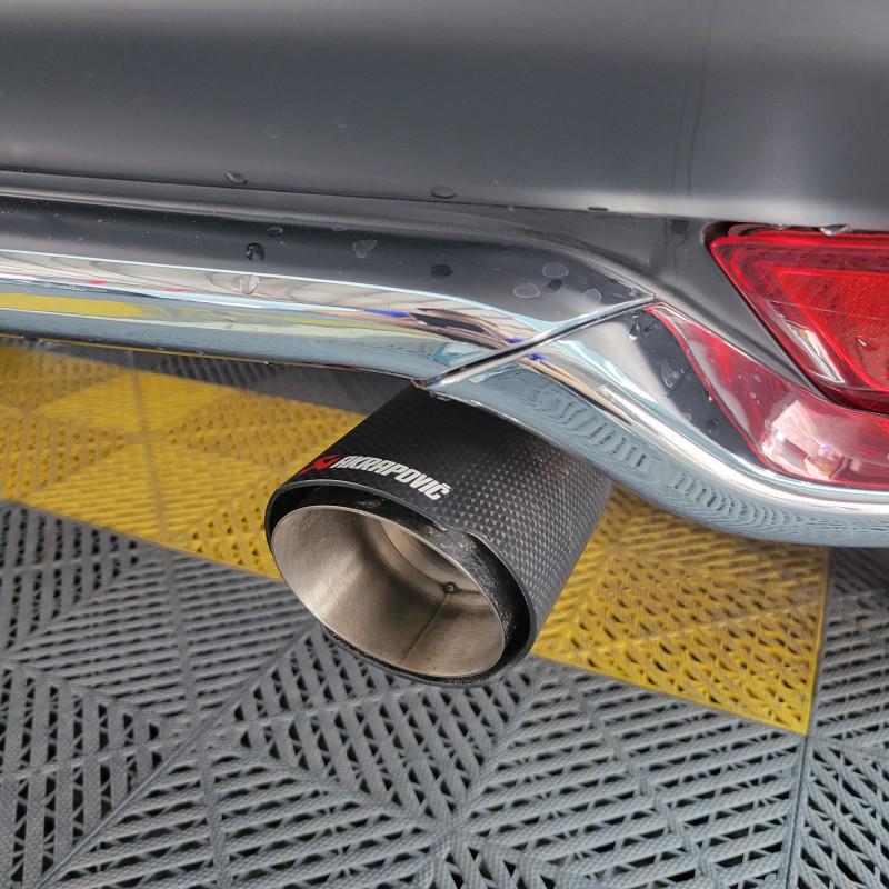 Honda Vezel Exhaust: Carbon Fiber Stainless Steel Tailpipe Cover (2015-2023)