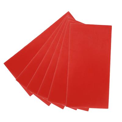 18 Piezas Lámina de Cera Base Dental Roja Lámina de Cera Utilitaria para Moldear y Fundir para Moldes Bucales de Verano 1.3mm