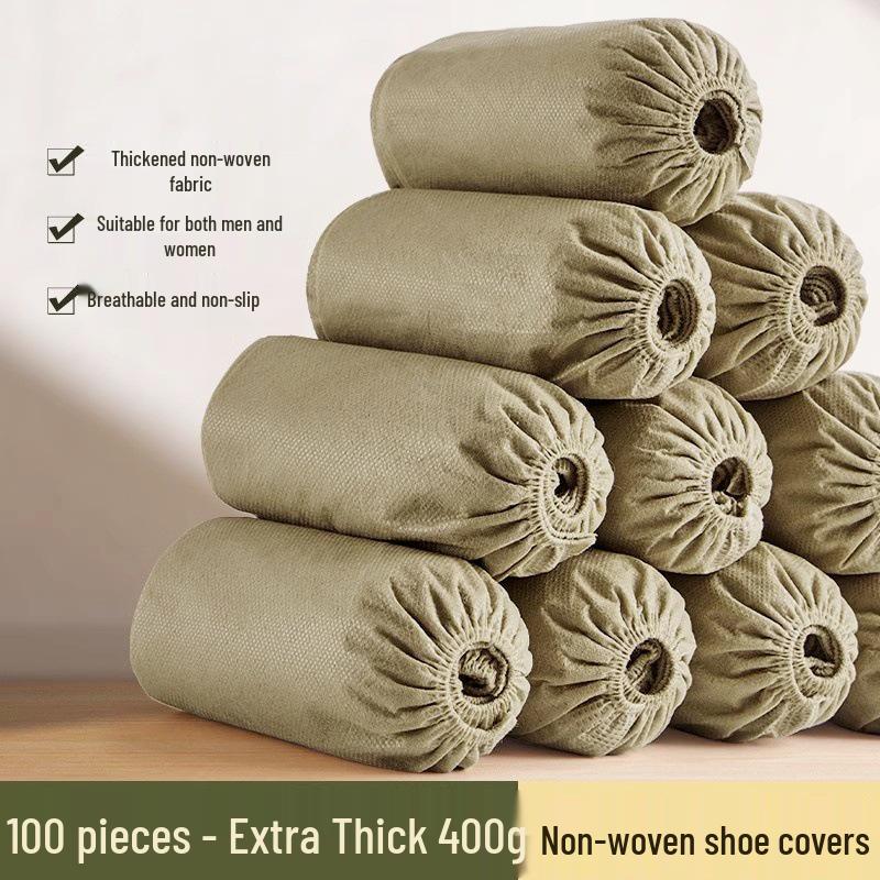 Disposable Non-Slip Indoor Shoe Covers - Thick, Dustproof, Wear-Resistant for Students & Adults