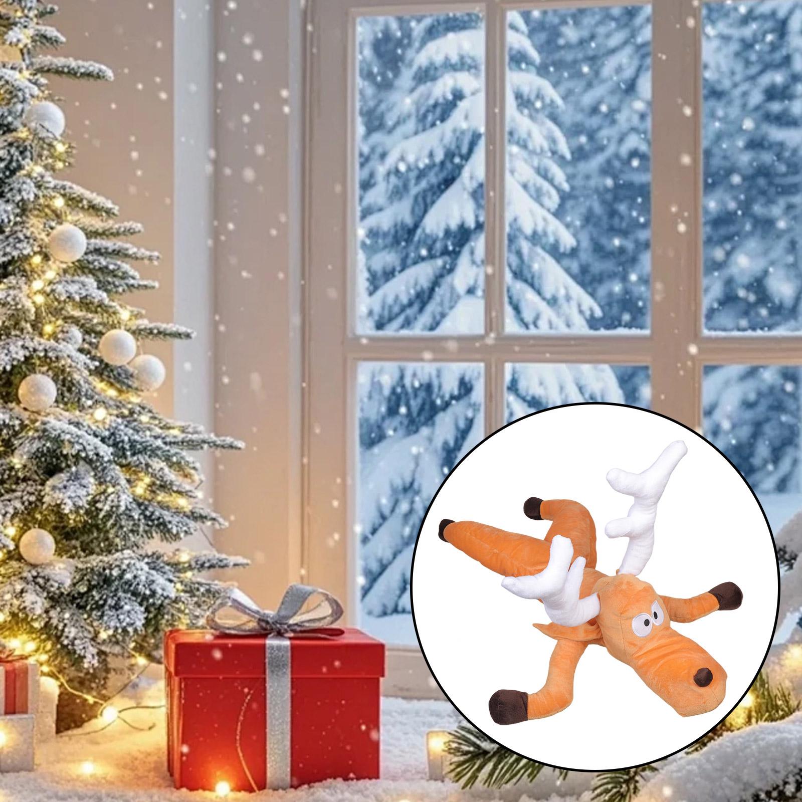 Christmas Window Decorations Crashing Santa Animated Christmas Santa/Reindeer Brokes Out from Window Holiday Party Decors