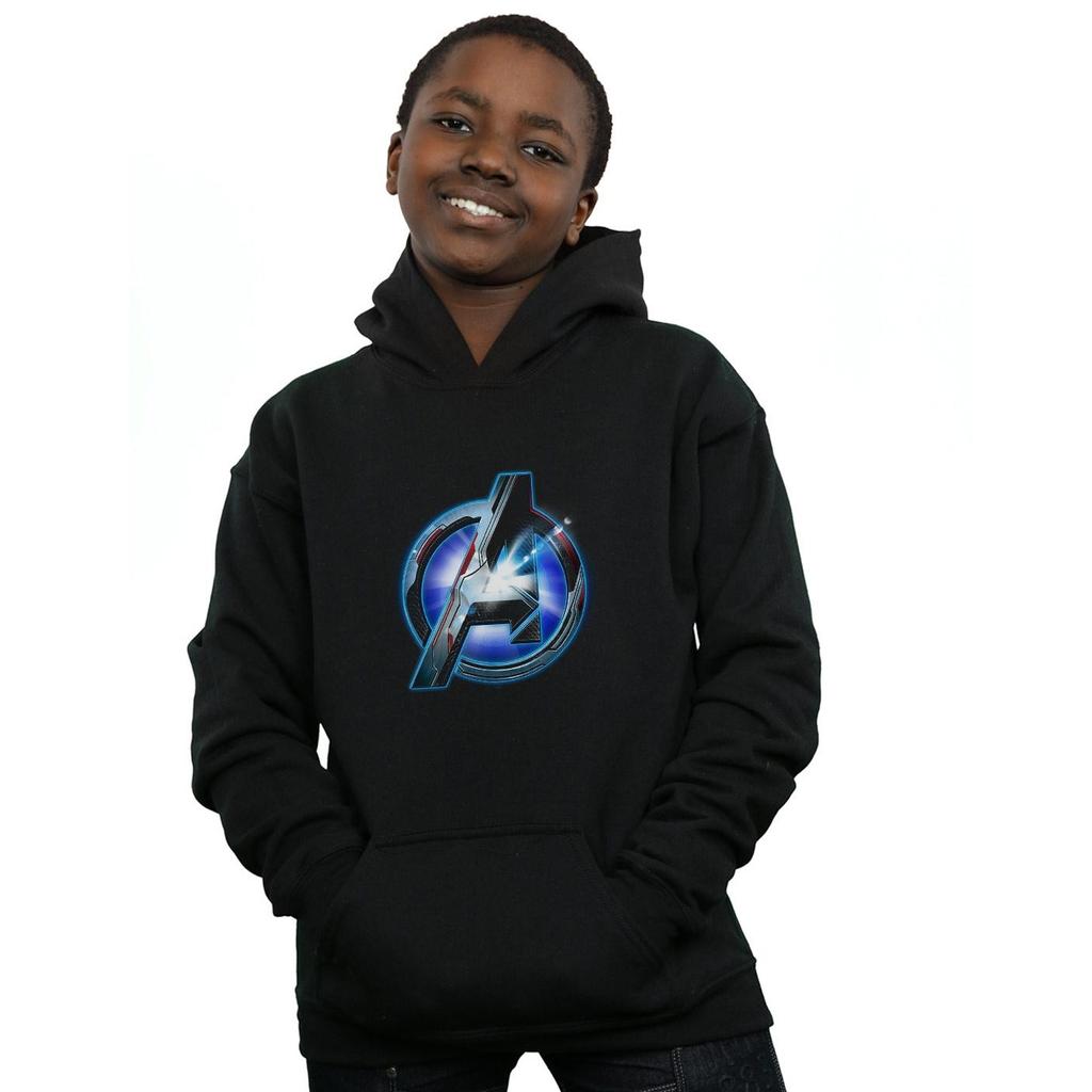 Marvel Boys Avengers Endgame Glowing Logo Hoodie