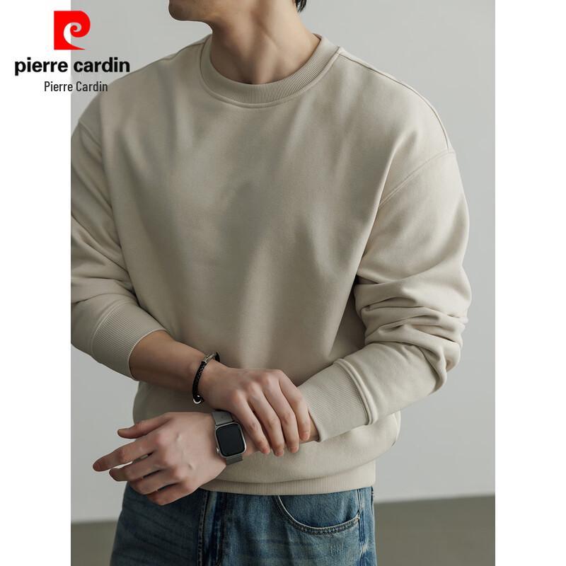 Pierre Cardin Men s 430g Heavyweight Crewneck Long Sleeve T-shirt XL