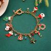Fashion Christmas Elk Socks Snowman Christmas Tree Pendant Bracelet