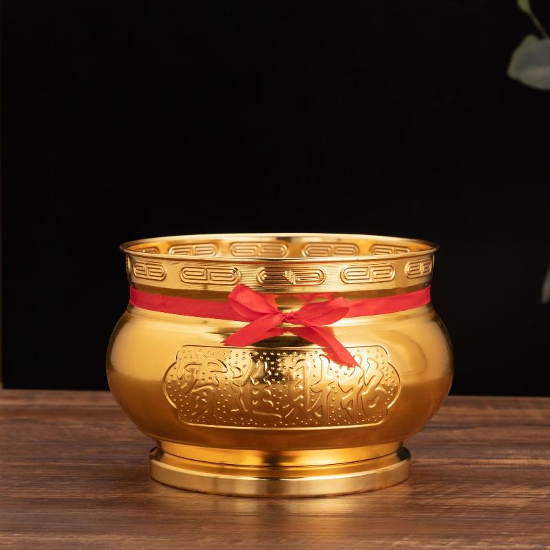 Iron Alloy Incense Burner Gold-Plated Chinese Incense Holder Filling Furnace Incense Gold Sand Particle For Bad Spirit Pangsabit