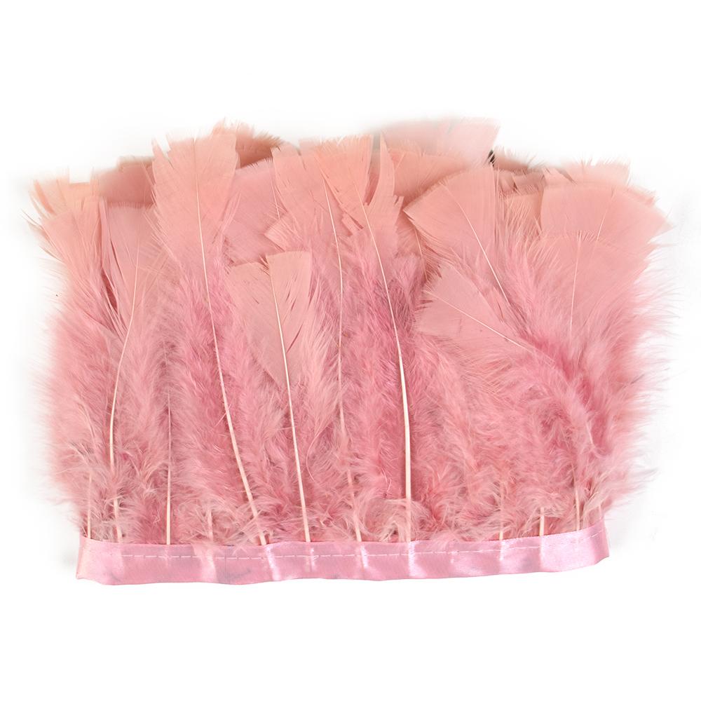 10-15cm Green Turkey Feather Trim Ribbon Fringe For Crafts Wedding Dress Decor Sewing Accessories Plumas 1Meter Long