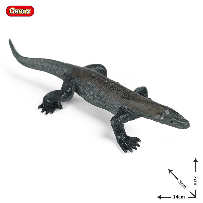 Oenux New Simulation Wild Reptile Animals Action Figures Lizard Model Figurines Kids Education Congnitive Scene Decoration Toy