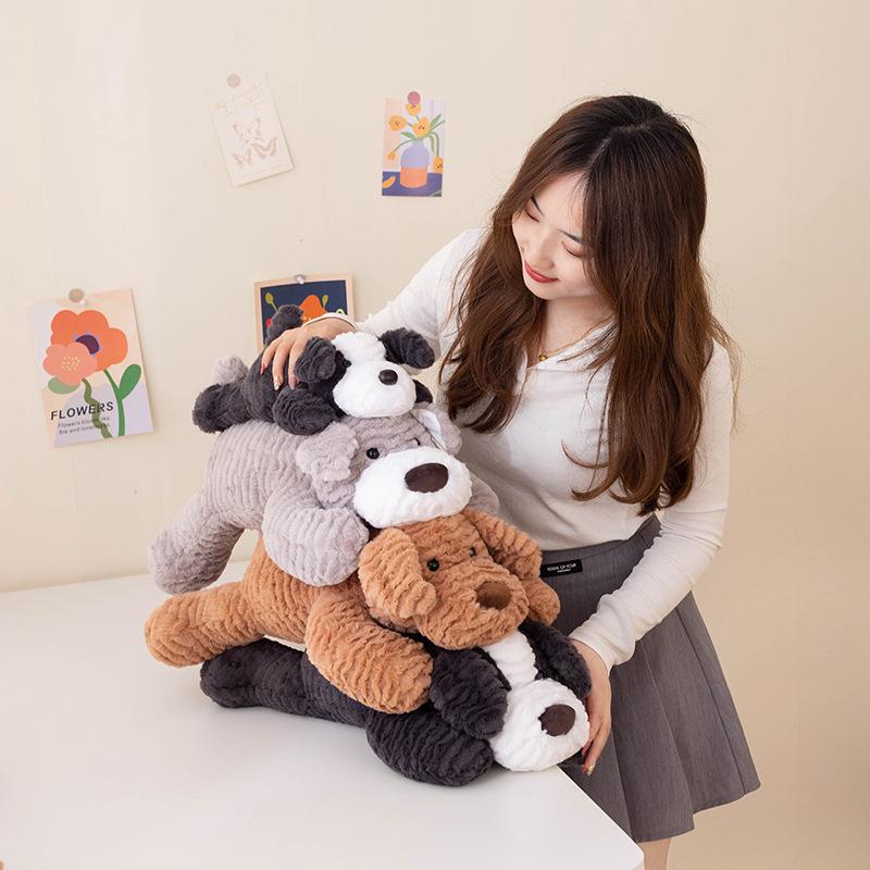 Adorable Plush Lying Dog Doll – Perfect Home Decor & Valentine's Day Gift