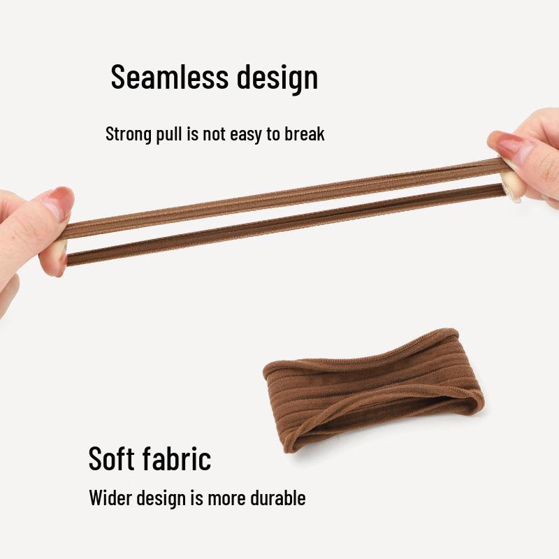 Durable Seamless High Elasticity Women's Hair Tie – Damage-Free Hair Band & Bun Ring