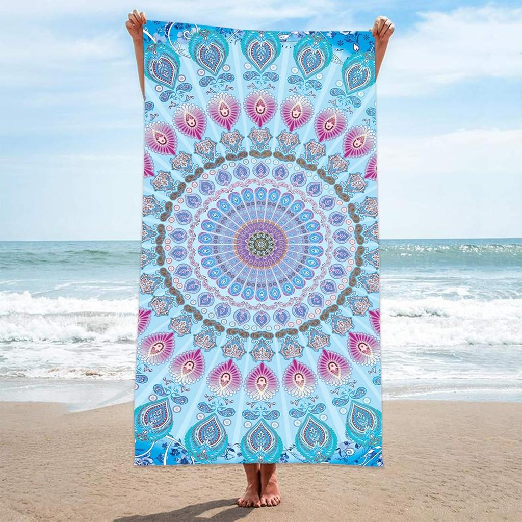 1 Stück Strandtuch Oktopus-Muster für Familienartikel Freunde Geschenke Schnelltrocknend Sandfrei Für Bad Yoga Tourismus Strand Camping Schwimmen