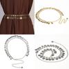 Style Metal Waist Belt With Coin Pendant And Hook Closure For Womens Fashion