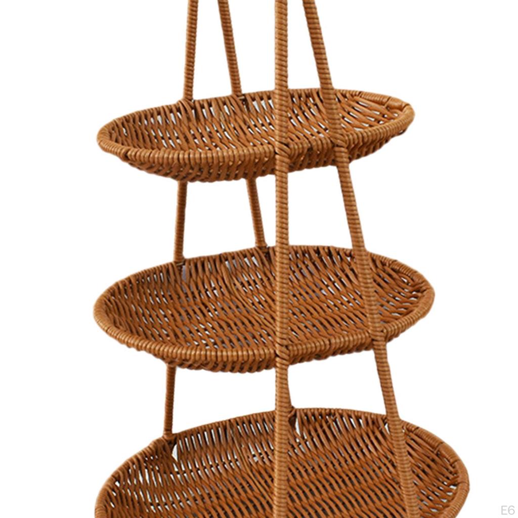 Fruit Basket Bread Food Storage Plate Snack Tray for Wedding Desktop Party