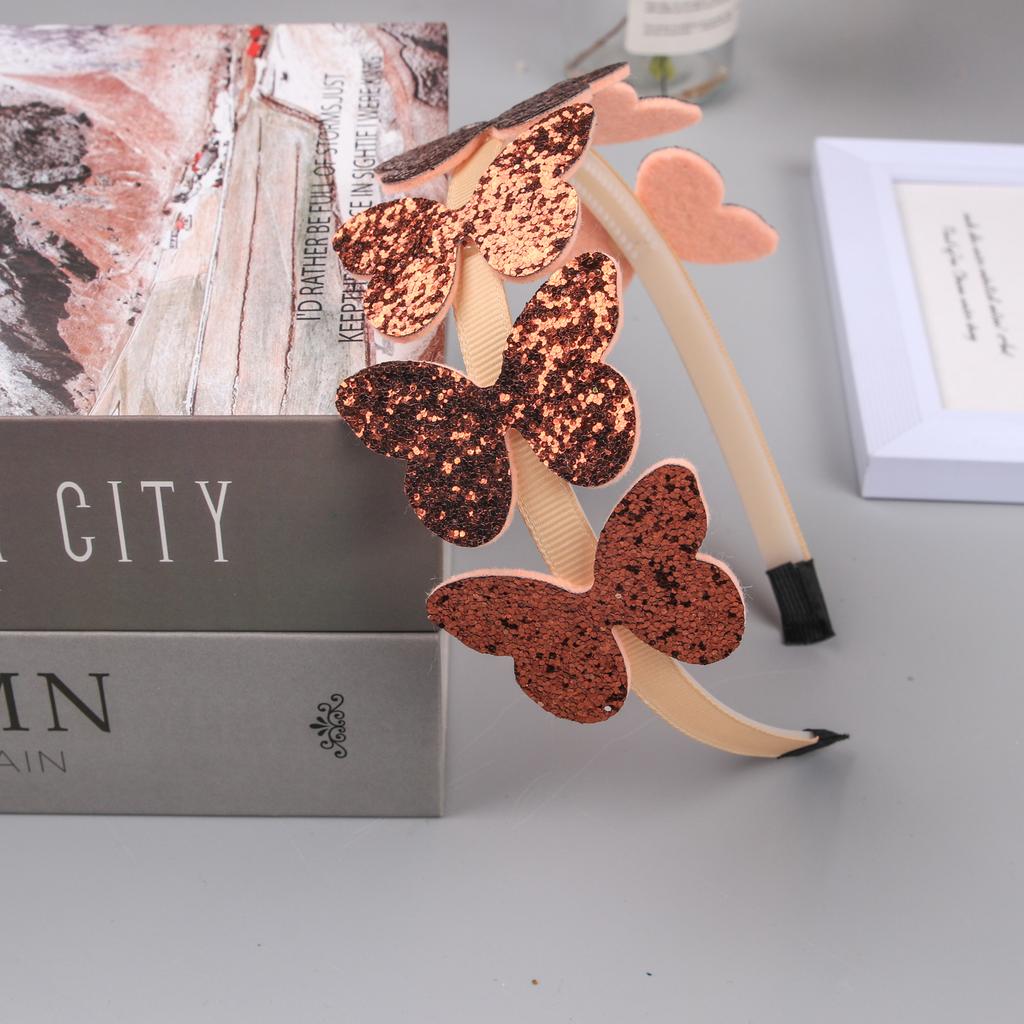 1PC Butterfly Headbands for Girls Cute Glitter Butterfly Hairbands Children Kids Hair Accessories