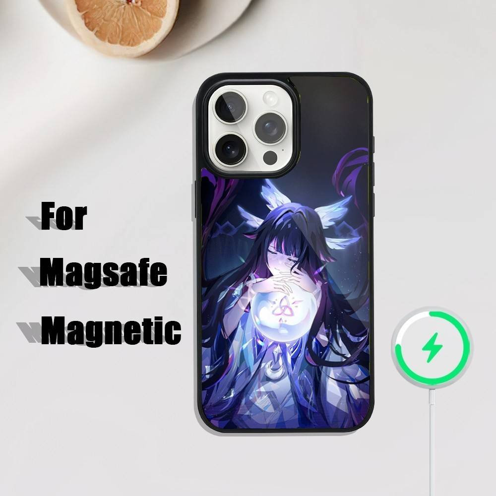 G-Genshin Impact Columbina Phone Case For iPhone 17,16,15,14,13,12,11,Pro,Max,Plus,Mini,SE4,E Magnetic Magsafe Wireless Charging