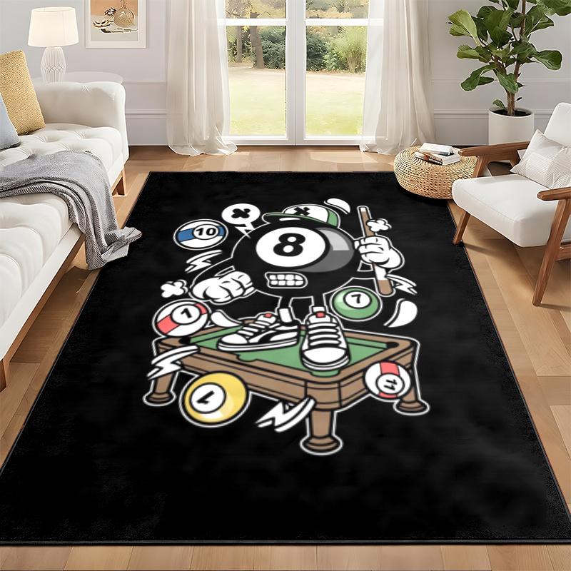 8ball Carpet Door Mat for Living Room or Bedroom Protective Mat Under Chair Office Decoration Christmas Gift Birthday Present