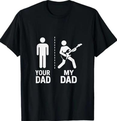 Dein Papa Mein Papa Gitarrist Künstler Bassgitarre Papa Vatertag T-Shirt