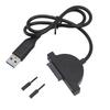 USB 2.0 To SATA Cable Hot Swapping Plug and Play USB To 7 Plus 6 Pin Slimline SATA Adapter Cord for Laptop CD DVD ROM