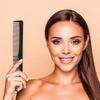 1pcs Black Double-Sided Portable Hair Comb, Made Of Plastic That Is Resistant To High Temperatures And Static Electricity