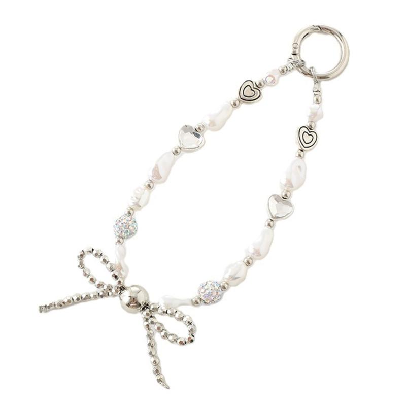 Style Phone Attachment Elegant Phone Pendant Modern Wristband Special Mobile Phone Beaded Pendant for Girl Student