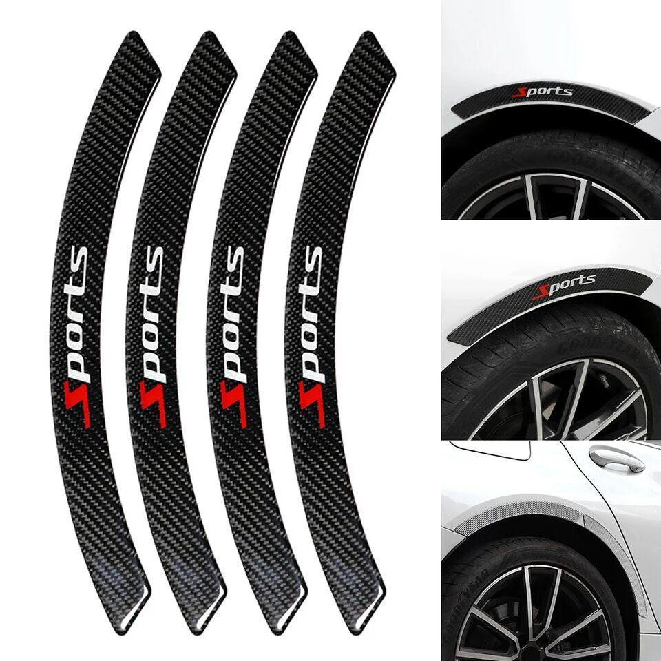 Wheel Eyebrow Anti-collision Strips Decorative Sticker General Modified Carbon Fiber Decorative Strips Anti-scratch Sticker For