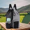 Mesh Beach Backpack with Wet Pocket Large Capacity Drawstring Swim Bag for Pool Swimming Gym Workout Gear