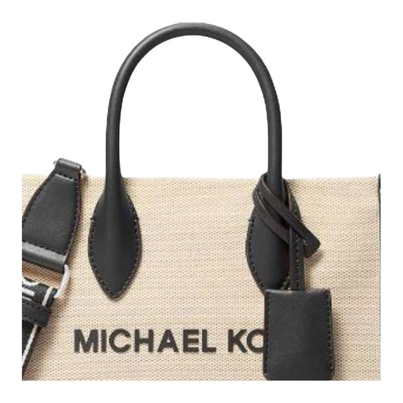 Michael Kors Handtas Mirella tweekleurige tote bag met letterprint Tote bag boodschappentas schouder crossbody katoen en polyestervezel klein formaat uniseks