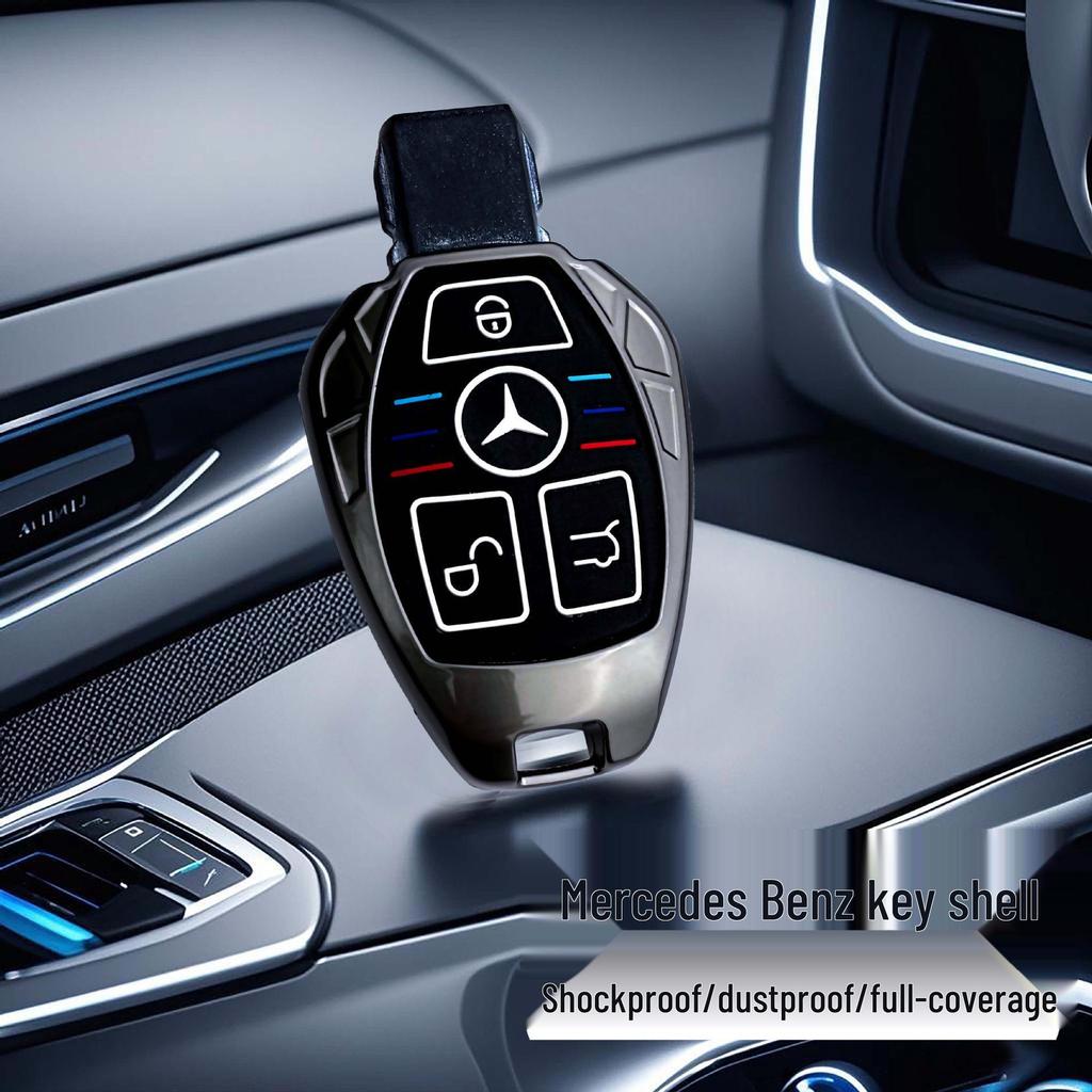 Mercedes-Benz Schlüsselabdeckung: Zinklegierung Silikon für A-Klasse, C-Klasse, E-Klasse