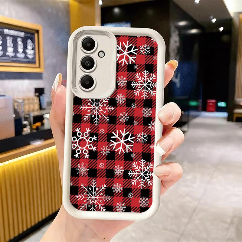 Phone Case for Samsung Galaxy S26 S25 Ultra S24 FE Snow Snowflake Winter Cold Shell S23 Plus S22 + S21 S20 5G Soft Silicone Fund