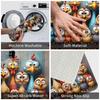 Festive Funny Big-Eyed Chick Family Design Front Floor Door Entrance Mats Indoor  Kitchen Bath Doormat Living Room Carpet Rug