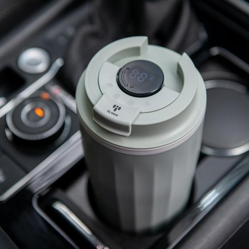 Intelligent Temperature Control Vehicle Heating Cup 500ml Stainless Steel Insulated Mug For Commuting Camping Office Use