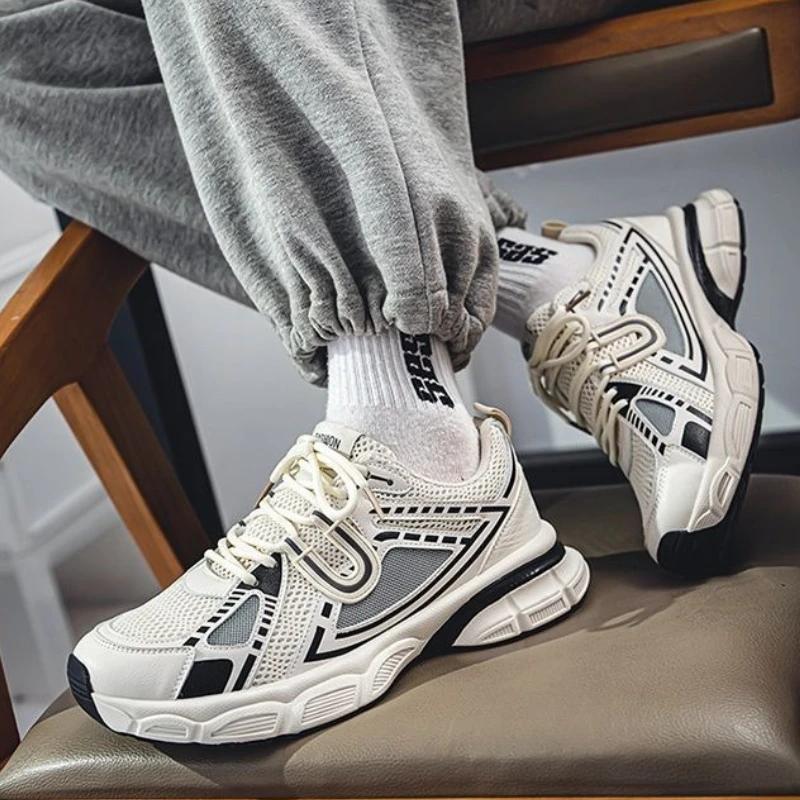 Fashion Mesh Upper Sports Shoes for Men Running Light Gym Stylish Athletic Size 9 Lightweight On Clearance Man Casual Sneaker Breathable